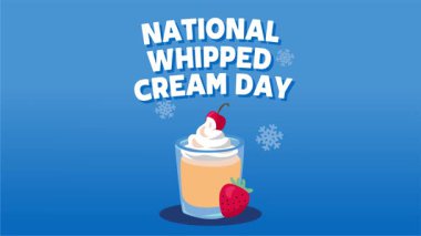 Lezzetli kremalı Ulusal Krema Günü