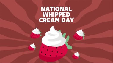 Lezzetli kremalı Ulusal Krema Günü