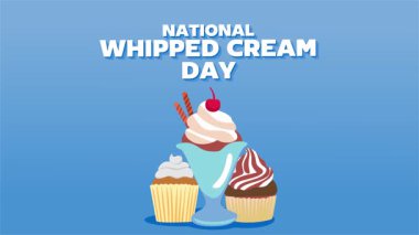 Lezzetli kremalı Ulusal Krema Günü