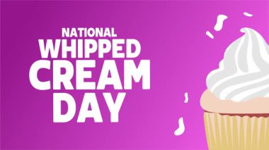 Lezzetli kremalı Ulusal Krema Günü