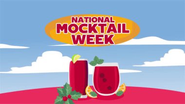 Lezzetli kokteyllerle ulusal kokteyl haftası