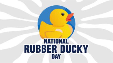 Şirin ördeklerle ulusal kauçuk ördek günü