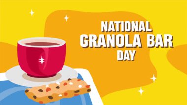 Lezzetli ve besleyici granola barlarıyla Ulusal Granola Günü