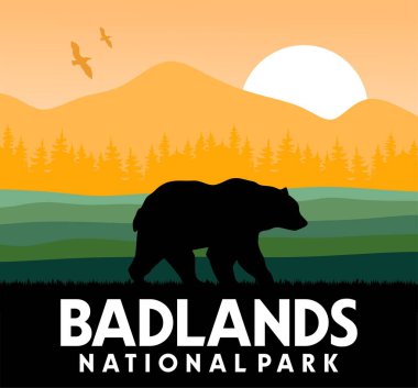 Çorak Topraklar Ulusal Parkı 'nın güzel manzarası