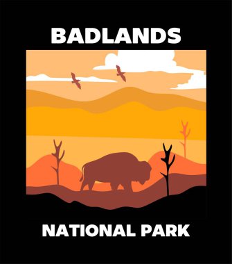 Çorak Topraklar Ulusal Parkı 'nın güzel manzarası