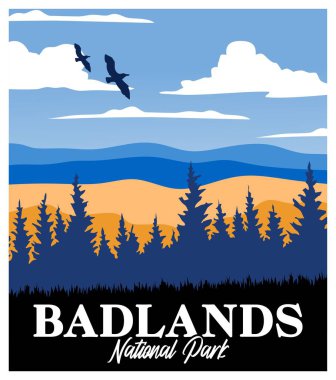 Çorak Topraklar Ulusal Parkı 'nın güzel manzarası