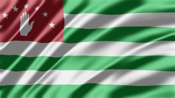 Waving Abhazya Flag Telefoonachtergrond Delen Van Sociale Media — Stockvideo