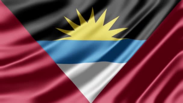 Waving Antigua Barbuda Flag Phone Background 미디어 — 비디오