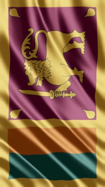 Vifta Sri Lanka Flagga Telefon Bakgrund Eller Sociala Medier Dela — Stockvideo