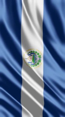 El Salvador Bayrak Telefonu arkaplanı ya da sosyal medya paylaşımı sallaması