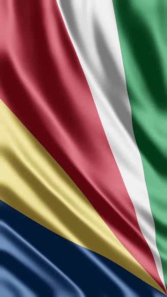 Waving Seychelles Flag Phone Background 미디어 — 비디오