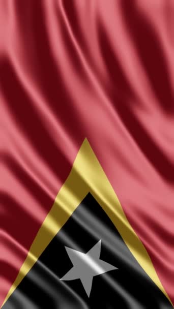 Sventolando Timor Est Bandiera Sfondo Telefonico Condivisione Social Media — Video Stock