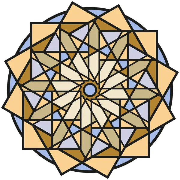 Büyüleyici geometrik mandala vektörümüzle ahengi keşfet. Simetri maneviyatının ve enerjik tasarımın birleşimi yaratıcı projelerinizi yükseltmek için mükemmel..