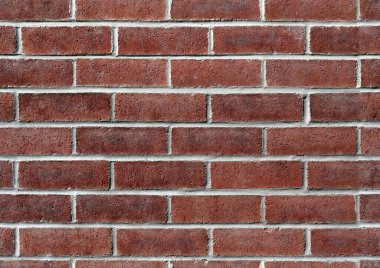 Klasik kırmızı tuğlalı duvarın yüksek çözünürlüksüz dokusu mimari arka planlar, inşaat projeleri ve şehir temalı tasarımlar için idealdir. Desenin etrafını sar.