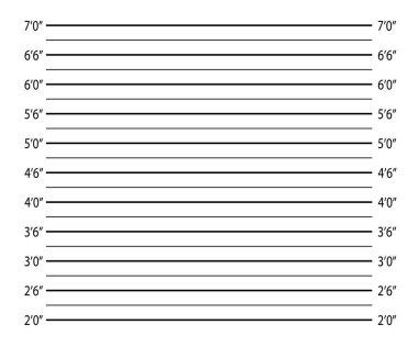 Polis teşhisi ya da sabıka kaydı. vektör.
