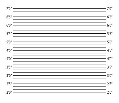 Polis teşhisi ya da sabıka kaydı. vektör.
