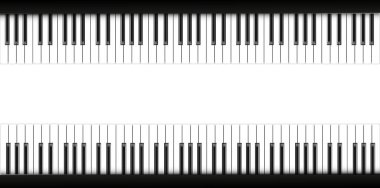 Siyah ve beyaz anahtar vektör illüstrasyonunun müzik enstrümanı