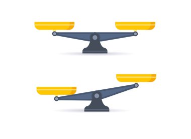 scale icon. Libra isolated on white background. Vector illustration.