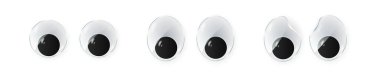 toy eyes cartoon safety wobbly flat style design vector