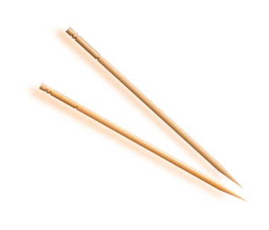 Toothpicks. hygiene and health on toothpicks white background.Vector
