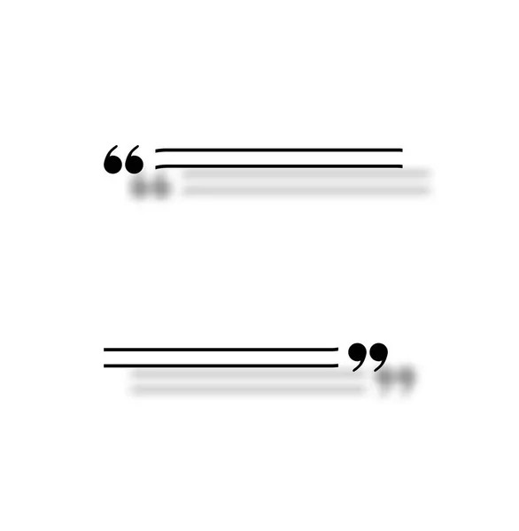 Quote Frames Blank Templates Text Brackets Citation Empty Speech Bubbles — Image vectorielle