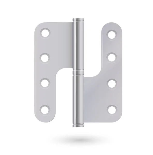 Завіса Дверей Класичний Промисловий Ironmongery Піктограма Металевої Петлі Вхідних Дверей — стоковий вектор