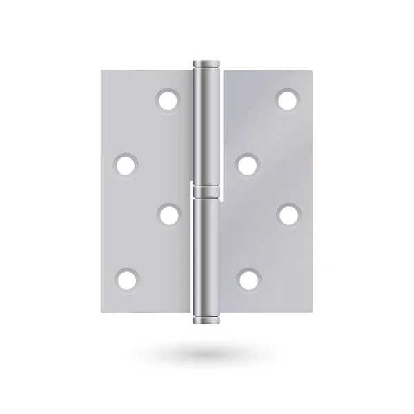 Завіса Дверей Класичний Промисловий Ironmongery Піктограма Металевої Петлі Вхідних Дверей — стоковий вектор