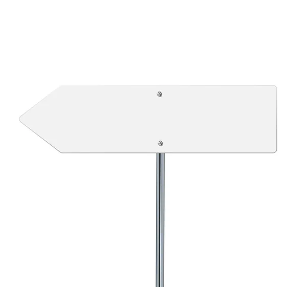 Route Panneaux Signalisation Panneau Routier Sur Poteau Métallique Tableau Blanc — Image vectorielle