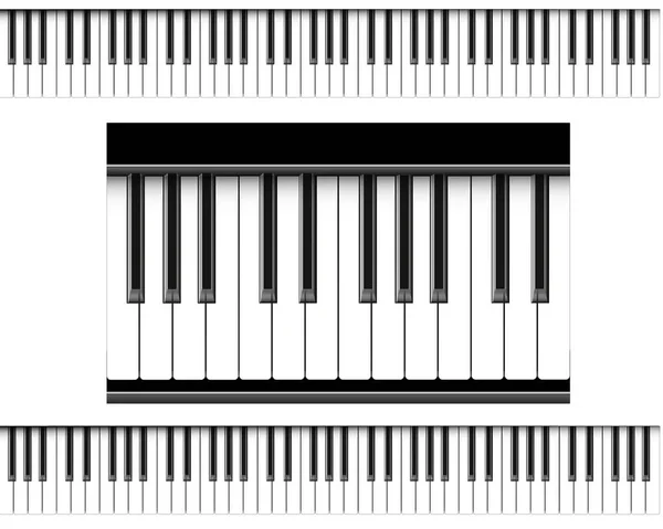 Pianoicoon Zwart Vleugel Bovenaanzicht Vector — Stockvector
