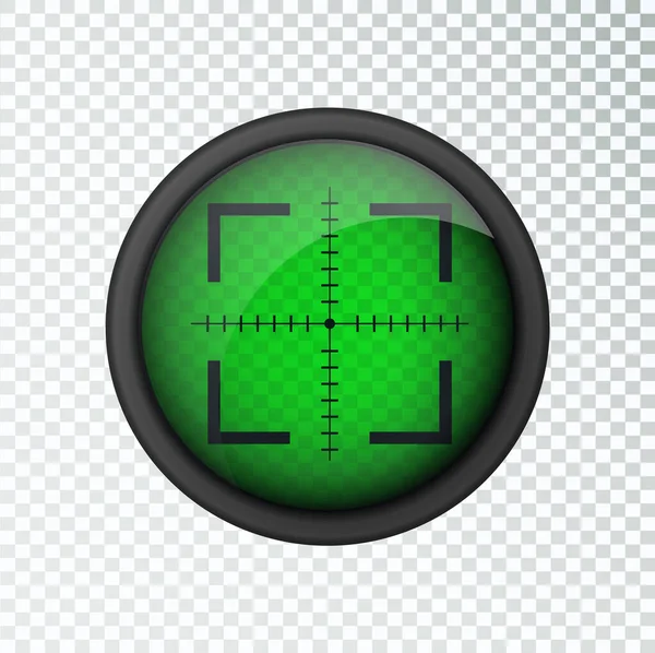 Realistický Termovizní Snímač Zaměřovače Rozsah Odstřelovačů Šablonou Značek Termokamer Sniper — Stockový vektor