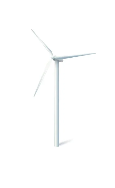 Central Eólica Fábrica Turbinas Eólicas Concepto Industrial Energía Verde Ilustración — Vector de stock