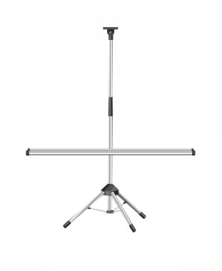 Bir projektör ya da reklam pankartı için yatay ekran. Beyaz arka planda izole edilmiş. Vektör illüstrasyonu