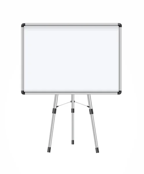 Magnetisk Markör Whiteboard Realistisk Töm Whiteboard Med Markeringspennor Och Magneter — Stock vektor