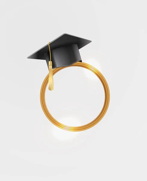Felicitaciones Graduados Concepto Banner Clase 2023 Plantilla Diseño Graduación Universitaria — Vector de stock