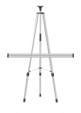 Mıknatıslı kalemler ve mıknatıslarla manyetik işaret panosu gerçekçi boş beyaz tahta. İş sunum ofisi beyaz tahtası izole vektör modeli. Vektör illüstrasyonu