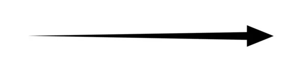 Black Arrow Pointing Right Arrow Shape Element Vector Illustration — Stock Vector