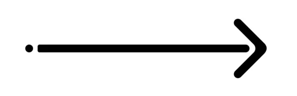 Μαύρο Βέλος Δείχνει Δεξιά Στοιχείο Σχήματος Βέλους Εικονογράφηση Διανύσματος — Διανυσματικό Αρχείο