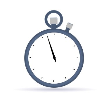 Kronometre simgesi. Kronometre simgesi vektörünün düz çizimi