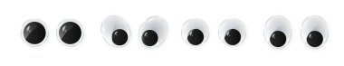 toy eyes cartoon safety wobbly flat style design vector