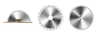 Dairesel testere metal düz simge. Bıçak simgesi testeresi kesimi. Vektör illüstrasyonu