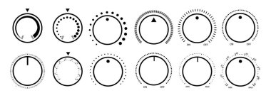 Yuvarlak ölçekli ve denetleyici ses düzeyi düğmesi.
