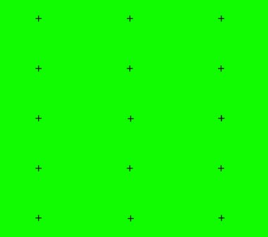 yeşil ekran arka plan VFX hareket takip işaretleyicileri. Soyut konsept video görüntülerinin yer değiştirme işaretleyici elementi. Vektör illüstrasyonu
