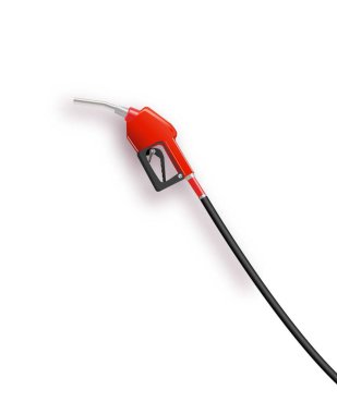 Benzin ya da dizel vektör web pankartı. Benzin hortumu, etanol ya da biyodizel, çizgi çizimi. İstasyon şebekesi, petrol şirketi iniş sayfası. Yakıt vektör illüstrasyonu EPS 10.