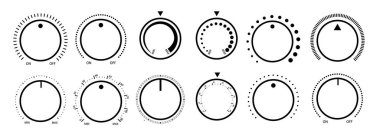 Yuvarlak ölçekli ve denetleyici ses düzeyi düğmesi.