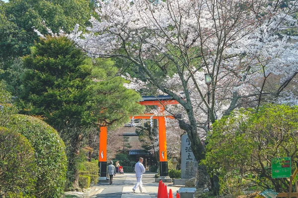 2012年4月9日京都の春の日の氏神神社 — ストック写真