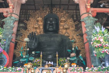 Yüce Buda Daibutsu Den, Todaiji Tapınağında, 9 Nisan 2012