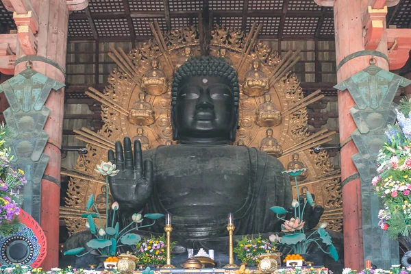 Nagy Buddha Daibutsu Den Todaiji Templomban 2012 Április — Stock Fotó
