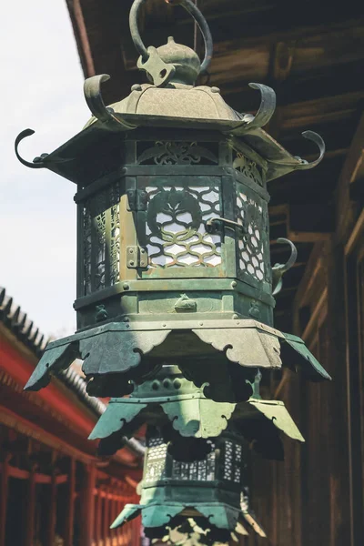 Lampada Kasuga Taisha Sacrario Nara Giappone Aprile 2012 — Foto Stock