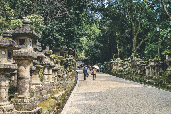 stock image the landscape of Kasuga Taisha Shrine, nara 9 April 2012