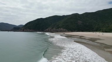 Sai Wan, Hk, Ekim 2022 'deki sahilin manzarası.